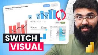 How to Switch Visuals in Power BI with Buttons IN 2025!  - EASY MODE