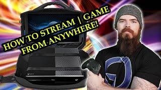 How To Be A Traveling Gamer | Streamer! What Is A Good Portable Gaming Setup | GAEMS VANGUARD REVIEW