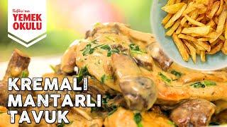 Restoranlardaki Gibi Kremalı Tavuk + Pratik Çıtır Patates Kızartması Tarifi