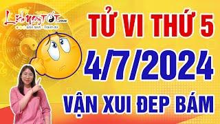 Tử Vi Hàng Ngày 4/7/2024 Thứ 5 Cảnh Báo Con Giáp Vận Xui Đeo Bám Làm Đâu Hỏng Đấy