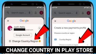 How To Change a Country In Google Play Store 2024 | How to Change Region in Google Play Store 2024