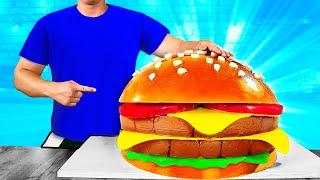 Giant Gummy Burger | How to Make The World's Largest DIY Gummy Burger by VANZAI COOKING