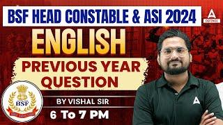 BSF  Head Constable & ASI 2024 | ENGLISH - Most Important Spotting Errors by Vishal Bajpai Sir