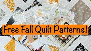 Quick Tip Friday:  Free Fall Quilt Patterns