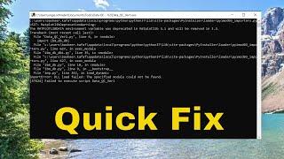 [Fix] ImportError: Dll Load Failed: The Specified Module Could Not Be Found