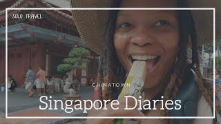 Exploring Singapore's Chinatown as a Solo Female Traveler | Trying Durian and Kuih Kosui - Must TRY!