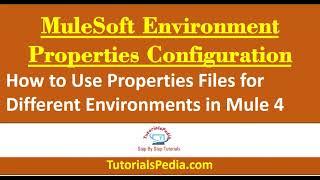 Mule 4 Tutorial | Mule4 Global Configuration Properties for Envrionments | Mule 4 Beginners Tutorial