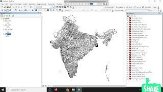 Download shape file of country,state,District and City from Diva-Gis|extraction of map from ArcGis