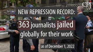 Number of jailed journalists sets yet another global record