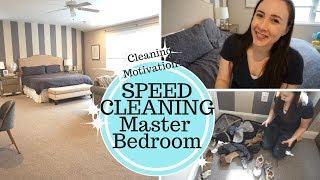 SPEED CLEANING!!! CLEANING MOTIVATION & Master Bedroom Clean with Me!