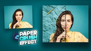 How To Make Crumpled Paper Effect in Photoshop || Crush Effect || Design With Frankee
