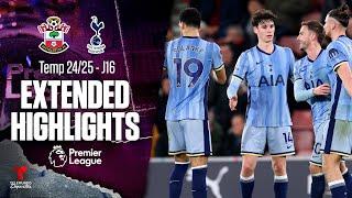 Southampton vs. Tottenham | Highlights Premier League | Jornada 16 | Telemundo Deportes