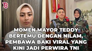 Momen pertemuan Mayor Teddy dengan  Nilam, pembawa baki HUT RI ke 71 viral yang kini jadi perwir