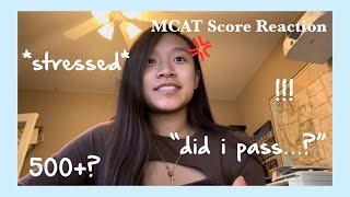 stressed kid reacts to her mcat scores (intense?) mcat score reaction