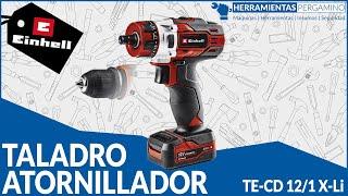 TALADRO ATORNILLADOR EINHELL A BATERÍA 12 V TE-CD 12/1 X-Li INALÁMBRICO | HERRAMIENTAS PERGAMINO