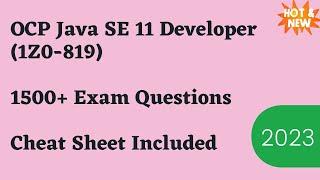 OCP Java SE 11 Developer (1Z0-819) Exam Dumps & Questions 2024