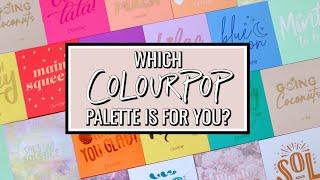 COLOURPOP PALETTE COLLECTION 2020! 17 DIFFERENT REVIEWS & SWATCHES