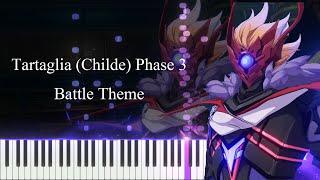 Tartaglia (Childe) Phase 3 Battle Theme Song - Genshin Impact OST [Piano tutorial + Sheet]