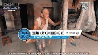 Karaoke XUÂN NÀY CON KHÔNG VỀ Tone NAM (Beat âm thanh hay nhất) | VŨ QUỐC VIỆT 