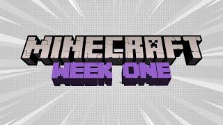 It's Minecraft WEEK ONE! | Ahrcéus