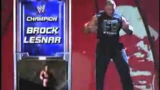 Brock Lesnars Belt falls from around his waist