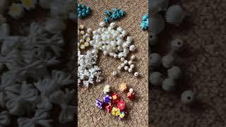 ASMR Opening beads! #smallbusiness #trending #bracelet #claybeads #beads