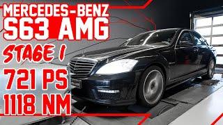 Mercedes-Benz S-Klasse 63 AMG (W221) | Stage 1 Chiptuning - Dyno - 100-200 | mcchip-dkr