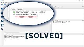 Problem : GNS3 VM greyed out  under server summary (Solved)