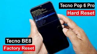 Tecno Pop 6 Pro Hard Reset || Tecno BE8 Pattern Lock Remove || Tecno Pop 6 Pro Screen Lock Remove ||