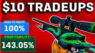 The MOST PROFITABLE CS2 Trade Ups UNDER $10! (NO RISK)