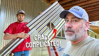 This Took FOREVER...Siding our Off-Grid Home with Corrugated Metal Siding