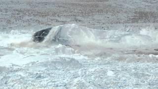 Spacecraft in ice on Greenland (Slow Motion)