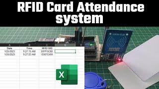 RFID Card Attendance system with Arduino||How to Send rfid data to Excelsheet( 42 Arduino project )