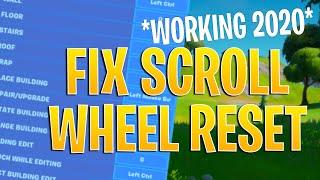 *WORKING* How To FIX SCROLL WHEEL RESET in FORTNITE...