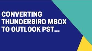 Thunderbird MBOX to PST Converter for Mac