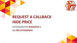 Magento 2 Request A Callback - Call for Price - Hide Price Extension