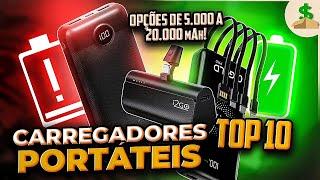 5000 a 20000 mAh! TOP 10 MELHORES CARREGADORES PORTÁTEIS 2024! Power Bank Custo Benefício 