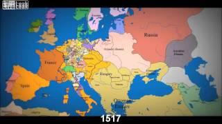 Watch as 1000 years of European borders change timelapse map