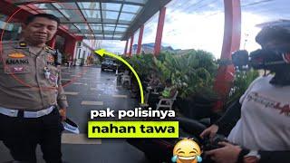 ngakak! Polisi di becandain motovlogger  | @DandiMalikAbdulloh