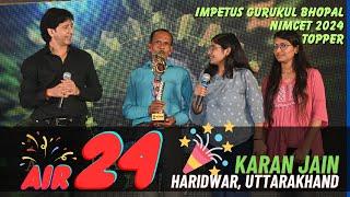 NIMCET 2024 Topper Karan Jain AIR - 24th | Meet NIMCET 2024 Topper of Impetus Gurukul