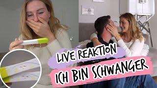 LIVE REAKTION VON TOBI UND MIR! - ICH BIN SCHWANGER!