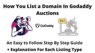 Godaddy Auctions Listing A Domain (For Beginners)