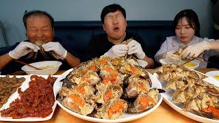 특대 사이즈의 속이 꽉찬 밥도둑 간장게장! 서해바다에서 손수 잡아 만든 봉선장 게장! (Soy Sauce Marinated Crab) 먹방 - Mukbang eating show
