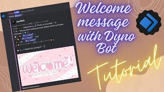 ༊*·˚ Aesthetic welcome message | Dyno | Tutorial | Pinky