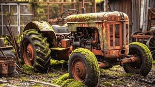 Fully restoration old rusty KUBOTA L1801 tractor | Restore and repair antique old KUBOTA plow