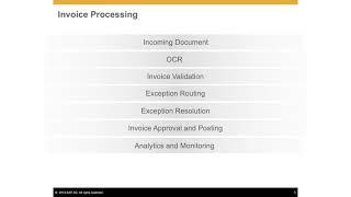 Improving Account Payable efficiencies using SAP Vendor Invoice Management Solution