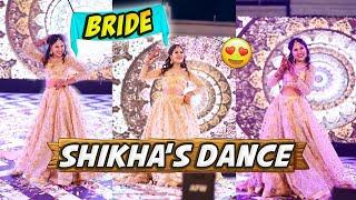 Best Sangeet Dance performance by bride (Artist Shikha Sharma) |  Shikha's wedding vlog #14 day4