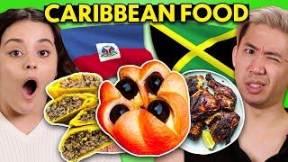 Americans Try Caribbean Street Food For The First Time! | People Vs. Food