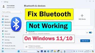 How to Fix Bluetooth Not Working on Windows 10/11 | Windows 11 Bluetooth not Working