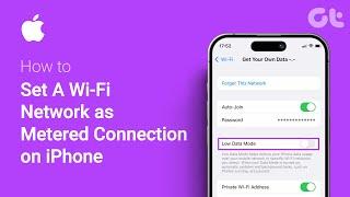 How to Set A Wi Fi Network as Metered Connection on iPhone | Control Data Usage with Wi-Fi Limiter!